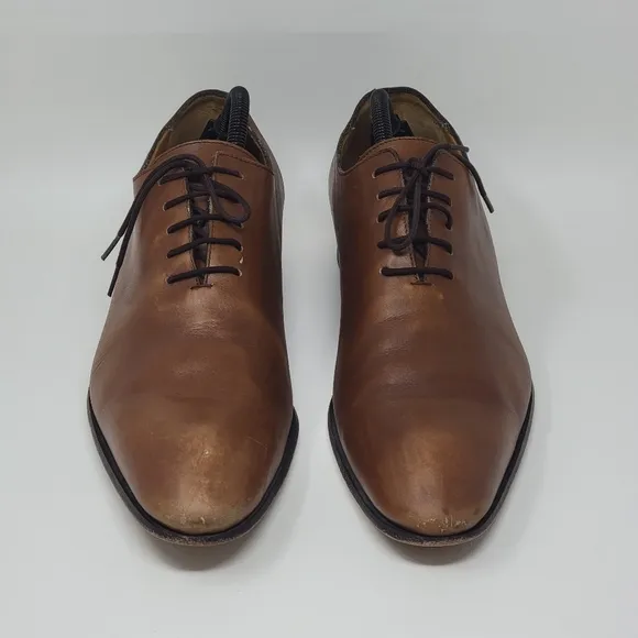 Bexley Tizzano Whole Cut Oxford Dress Shoes Mens 9.5 42.5 Burnished Blake Sole