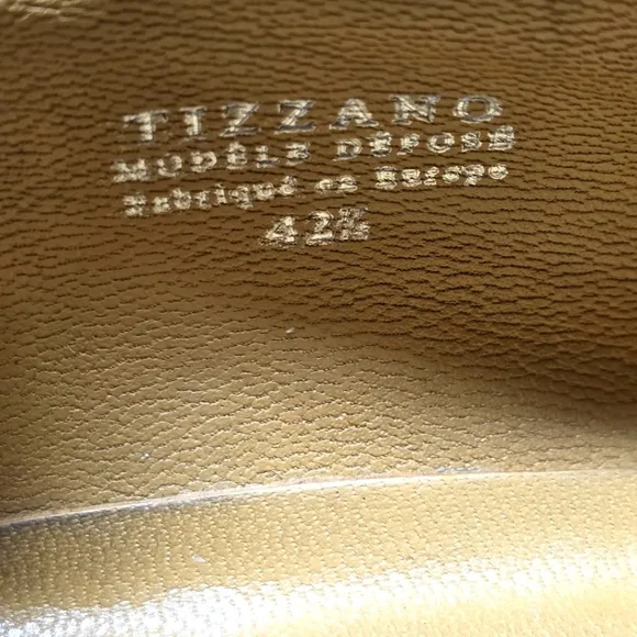 Bexley Tizzano Whole Cut Oxford Dress Shoes Mens 9.5 42.5 Burnished Blake Sole