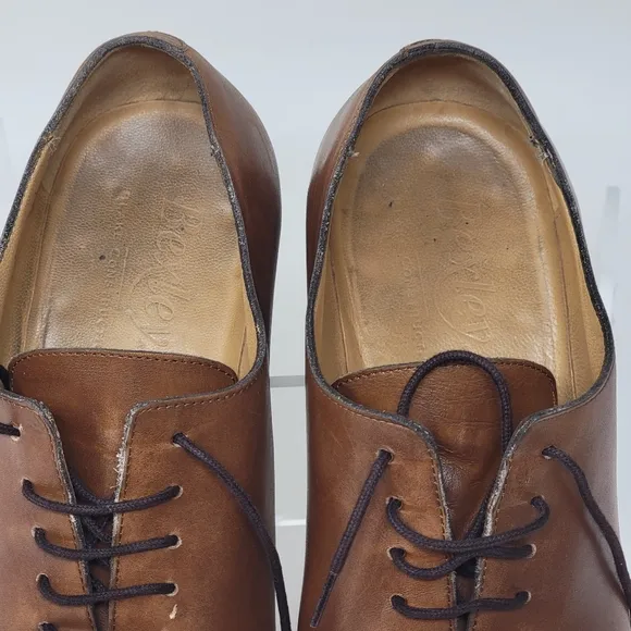 Bexley Tizzano Whole Cut Oxford Dress Shoes Mens 9.5 42.5 Burnished Blake Sole