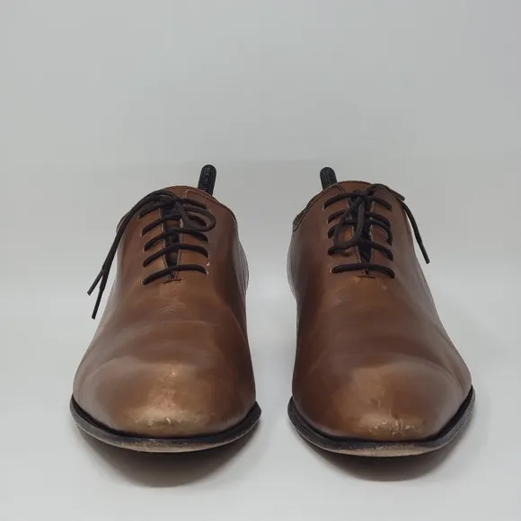 Bexley Tizzano Whole Cut Oxford Dress Shoes Mens 9.5 42.5 Burnished Blake Sole