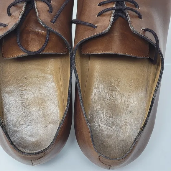 Bexley Tizzano Whole Cut Oxford Dress Shoes Mens 9.5 42.5 Burnished Blake Sole