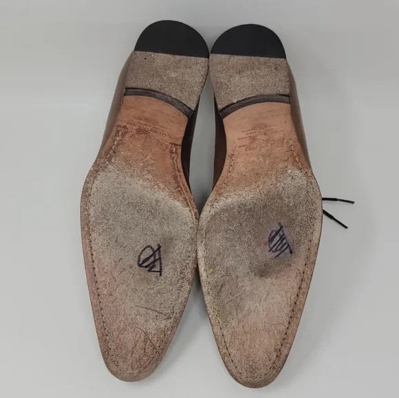Bexley Tizzano Whole Cut Oxford Dress Shoes Mens 9.5 42.5 Burnished Blake Sole
