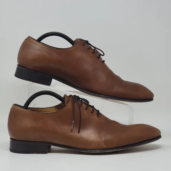 Bexley Tizzano Whole Cut Oxford Dress Shoes Mens 9.5 42.5 Burnished Blake Sole