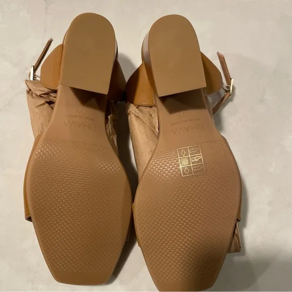Bhava IMANI WEDGE SANDAL, Natural Color, Size 39 (US 8.5 - 9) - New, Spring