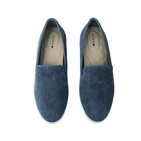 BIRDIES The Swift Corduroy Slip On Sneaker in Charcoal Gray - Like New, …