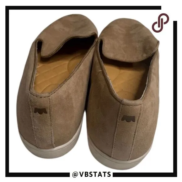 Birdies Women's Swift Slip On Leather Loafer Shoes Tan Size 10