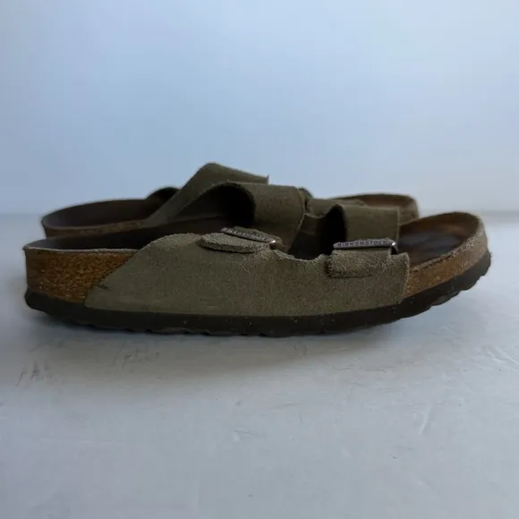Birkenstock Arizona Soft Footbed Taupe Suede Size 5-5.5