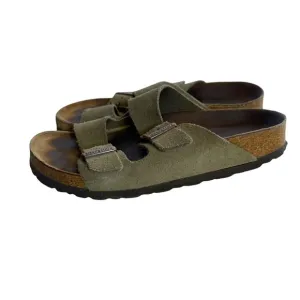 Birkenstock Arizona Soft Footbed Taupe Suede Size 5-5.5