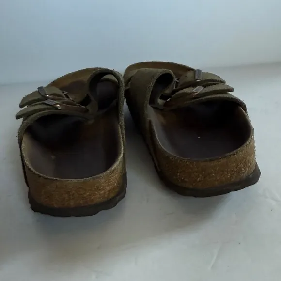 Birkenstock Arizona Soft Footbed Taupe Suede Size 5-5.5
