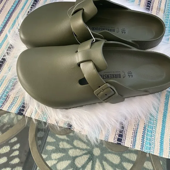 Birkenstock Green Mules with Contoured Footbed - NWOT