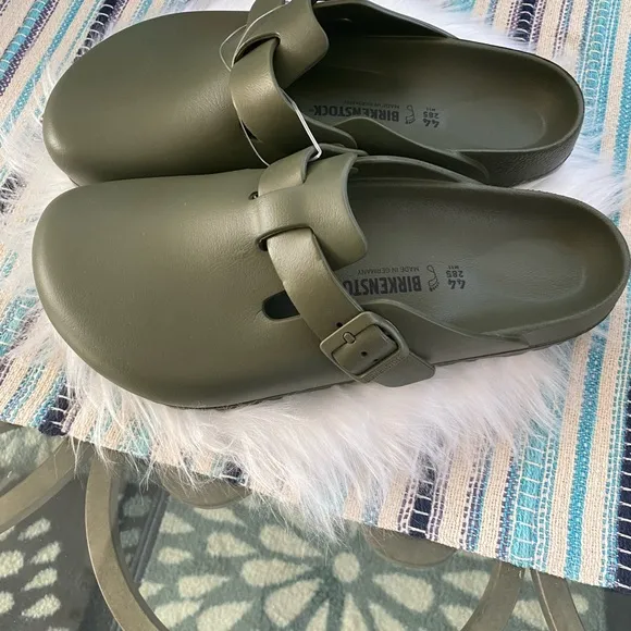Birkenstock Green Mules with Contoured Footbed - NWOT