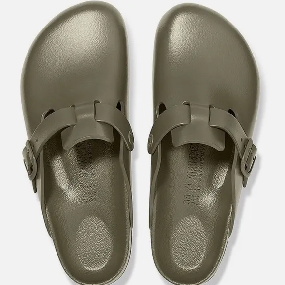 Birkenstock Green Mules with Contoured Footbed - NWOT