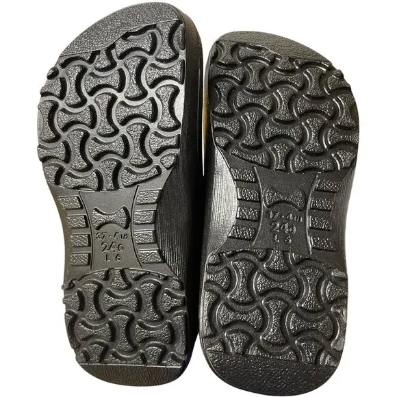 Birkenstock Profi Birki Clogs Regular Fit Black Sz 37 (EU) Professional Slip On