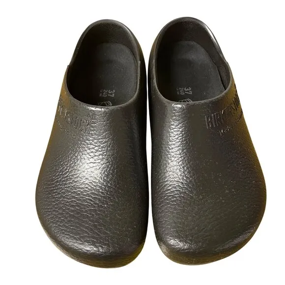 Birkenstock Profi Birki Clogs Regular Fit Black Sz 37 (EU) Professional Slip On