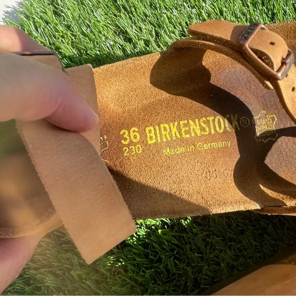 Birkenstock Yara Habana Leather Sandal for Women - Brown EU 36 US 5.5