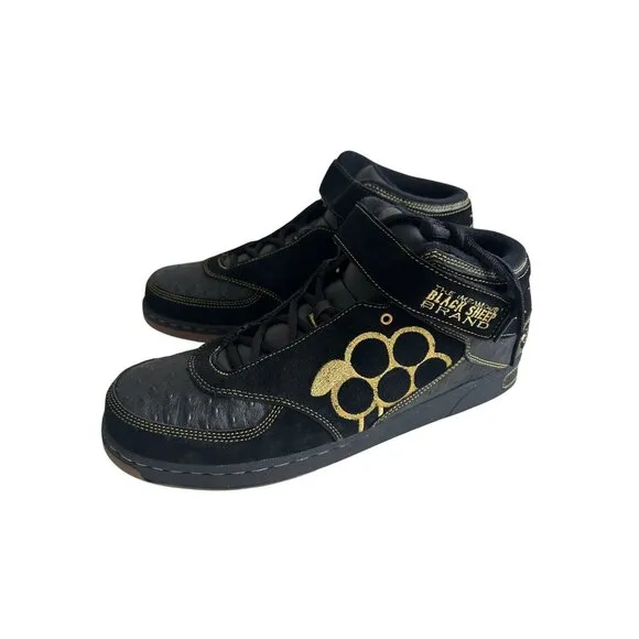 BLACK SHEEP BRAND Biggie High Top Black Skate Shoes Sneakers Sz 14 NEW w/o box