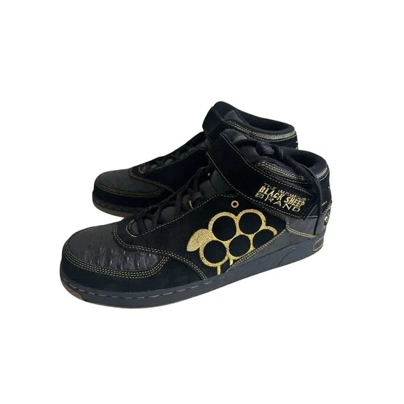 BLACK SHEEP BRAND Biggie High Top Black Skate Shoes Sneakers Sz 14 NEW w/o box