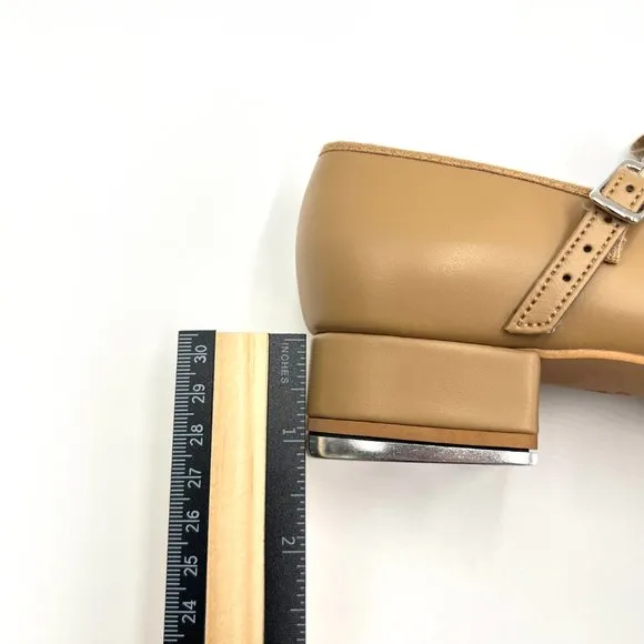 Bloch Big Girls S0352L Caramel Tan Merry Jane Bow Strap Tap Dance Shoes 4.5M