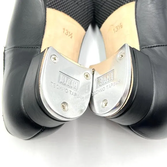 Bloch Girls Kids Boys Size 13.5 S0301G Black Leather S0301G Jazz Tap Dance Shoes