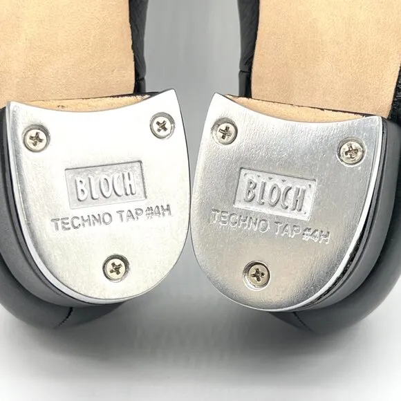 Bloch Girls Kids Size 13 Black Leather S0301G Jazz Tap Dance Shoes