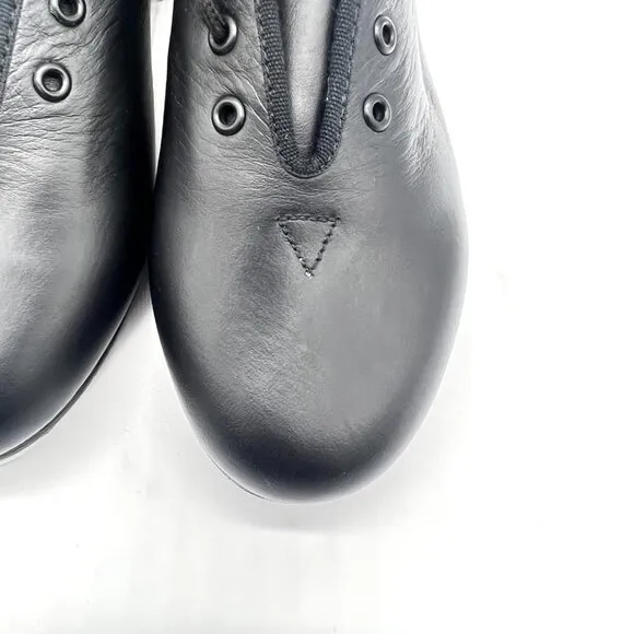 Bloch Girls Kids Size 13 Black Leather S0301G Jazz Tap Dance Shoes