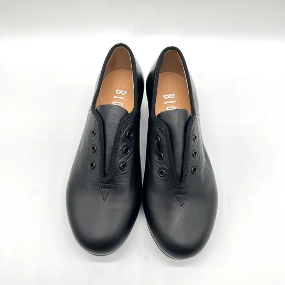 Bloch Girls Kids Size 13 Black Leather S0301G Jazz Tap Dance Shoes