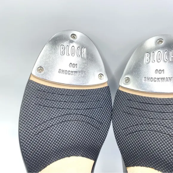 Bloch Men's S0301M Jazz Tap Black Leather Lace Up Tap Dance Shoes Size 10 NEW