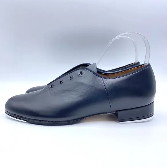 Bloch Men's S0301M Jazz Tap Black Leather Lace Up Tap Dance Shoes Size 10 NEW