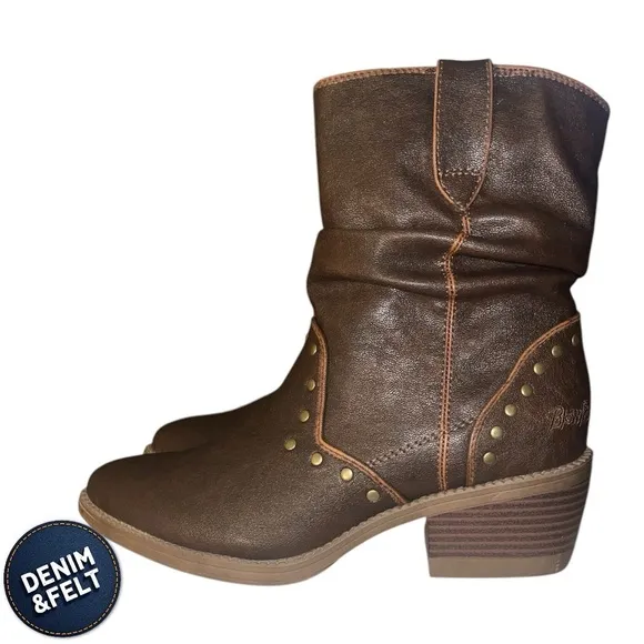 Blowfish Malibu Women’s Rebel Western Slouch Bootie/Boot | NEW/NIB!!🤎🤠🤎🤠