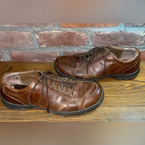 B.O.C Men's Size 10.5 M Canto Brown Full Grain Leather Lightweight Oxford Shoes