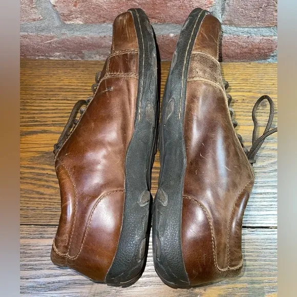 B.O.C Men's Size 10.5 M Canto Brown Full Grain Leather Lightweight Oxford Shoes