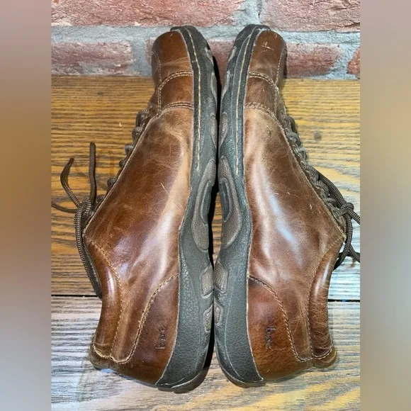 B.O.C Men's Size 10.5 M Canto Brown Full Grain Leather Lightweight Oxford Shoes