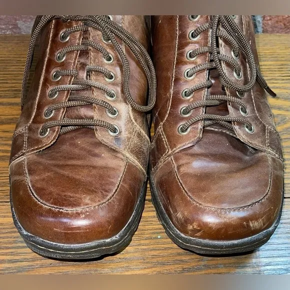 B.O.C Men's Size 10.5 M Canto Brown Full Grain Leather Lightweight Oxford Shoes