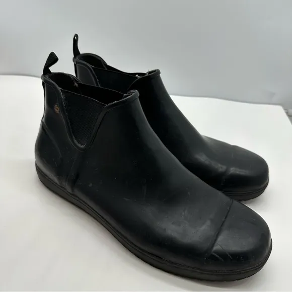 Bogs Overcast Chelse Mens 12 Slip On Shoes Rain Boots Chelsea Waterproof Ankle