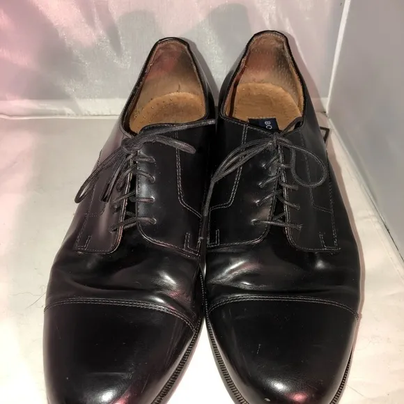 Bostonian Classics Black Leather Comfort Dress Shoes Size 10