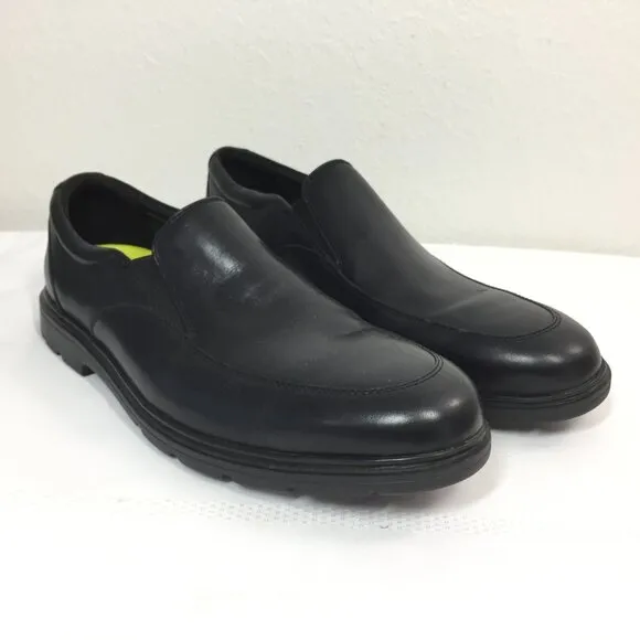 Bostonian Commonwealth Shoes Size 10.5 Black Loafer Flexlite Shock Absorbing