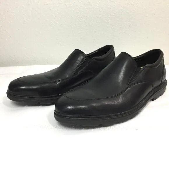 Bostonian Commonwealth Shoes Size 10.5 Black Loafer Flexlite Shock Absorbing