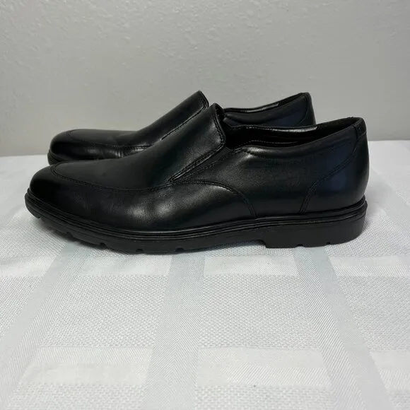 Bostonian Commonwealth Shoes Size 10.5 Black Loafer Flexlite Shock Absorbing