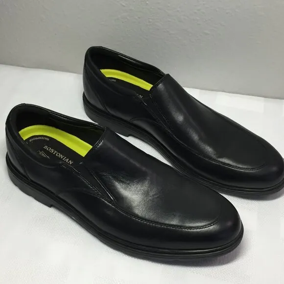 Bostonian Commonwealth Shoes Size 10.5 Black Loafer Flexlite Shock Absorbing