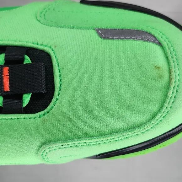 Boys Adidas 4uture EG1768 Shock Lime Solar Orange Black Running Shoes Size 6.5