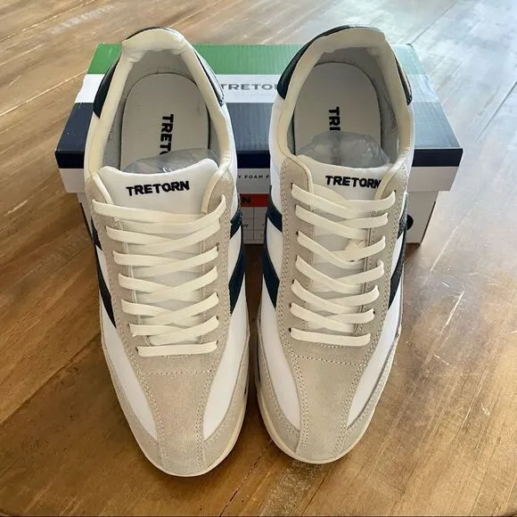 Brand New Tretorn Rawlins 2.0 Lace-Up Jogging Sneakers sz 9 Sweden