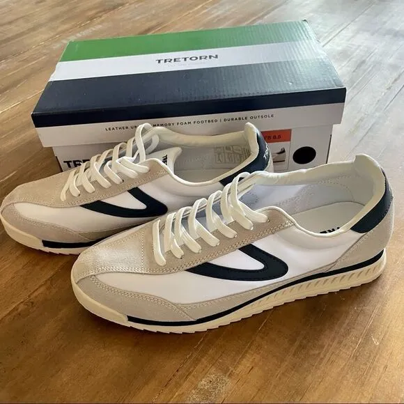 Brand New Tretorn Rawlins 2.0 Lace-Up Jogging Sneakers sz 9 Sweden