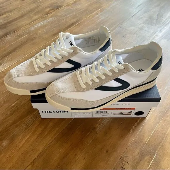 Brand New Tretorn Rawlins 2.0 Lace-Up Jogging Sneakers sz 9 Sweden