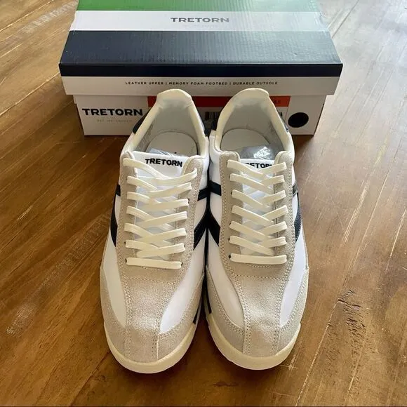 Brand New Tretorn Rawlins 2.0 Lace-Up Jogging Sneakers sz 9 Sweden