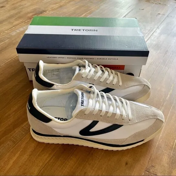 Brand New Tretorn Rawlins 2.0 Lace-Up Jogging Sneakers sz 9 Sweden