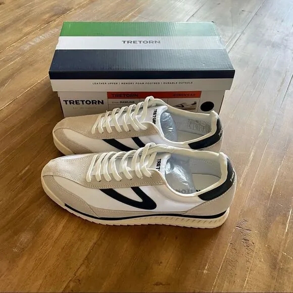 Brand New Tretorn Rawlins 2.0 Lace-Up Jogging Sneakers sz 9 Sweden