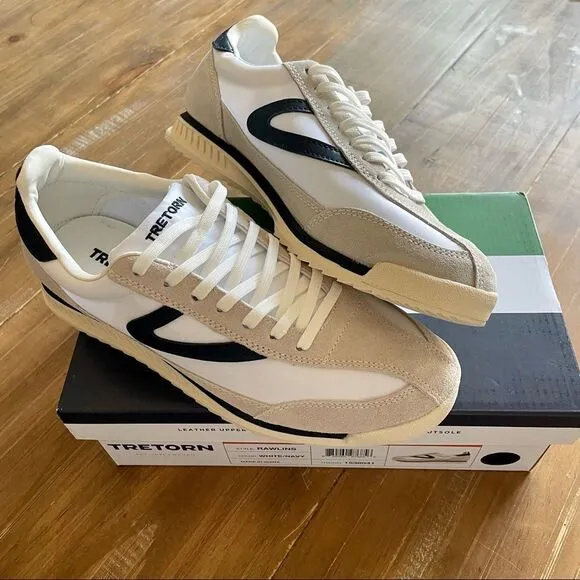 Brand New Tretorn Rawlins 2.0 Lace-Up Jogging Sneakers sz 9 Sweden