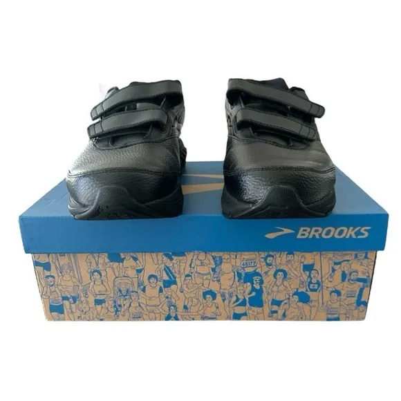Brooks Addiction Walker V Strap 2 Shoes Black Women’s Size 11.5 Wide D