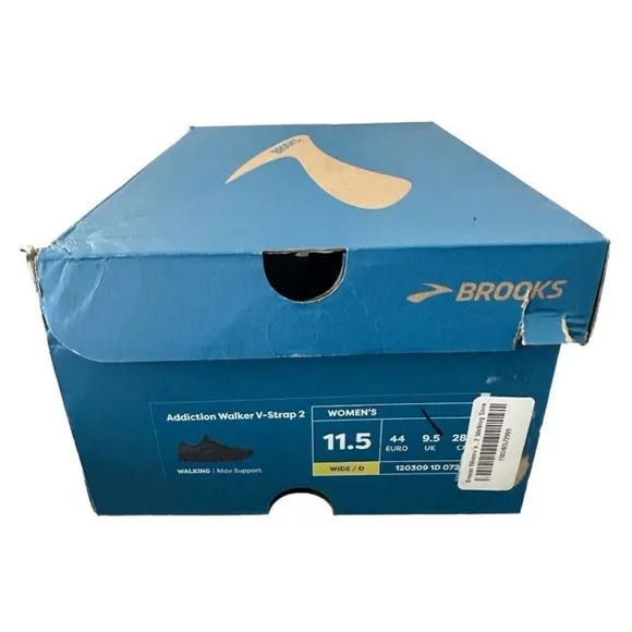 Brooks Addiction Walker V Strap 2 Shoes Black Women’s Size 11.5 Wide D