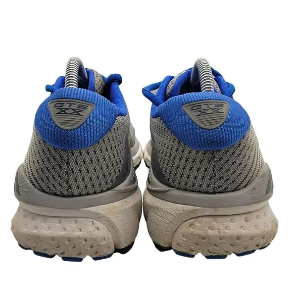 Brooks Adrenaline GTS 20 Mens 9.5 Gray Blue Running Shoes Sneakers 1103071D051